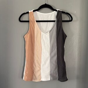 Colorblock Sleeveless Top